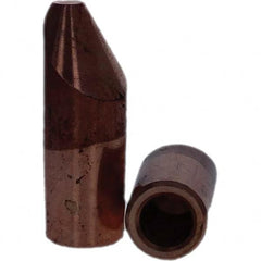 Tuffaloy - Spot Welder Tips For Use With: 5RW Electrode Holder Type: Straight Tip D Nose (Offset) - Exact Tool & Supply