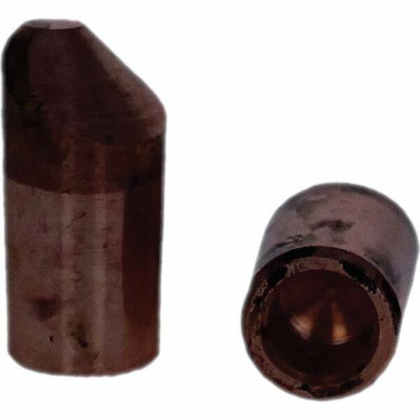 Tuffaloy - Spot Welder Tips For Use With: 5RW Electrode Holder Type: Straight Tip D Nose (Offset) - Exact Tool & Supply