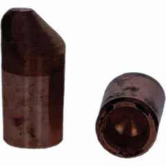 Tuffaloy - Spot Welder Tips For Use With: 5RW Electrode Holder Type: Straight Tip D Nose (Offset) - Exact Tool & Supply