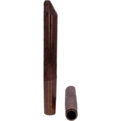 Tuffaloy - Spot Welder Tips For Use With: 4RW Electrode Holder Type: Straight Tip D Nose (Offset) - Exact Tool & Supply