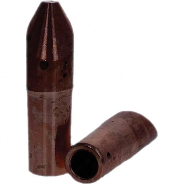 Tuffaloy - Spot Welder Tips For Use With: 4RW Electrode Holder Type: Straight Tip D Nose (Offset) - Exact Tool & Supply