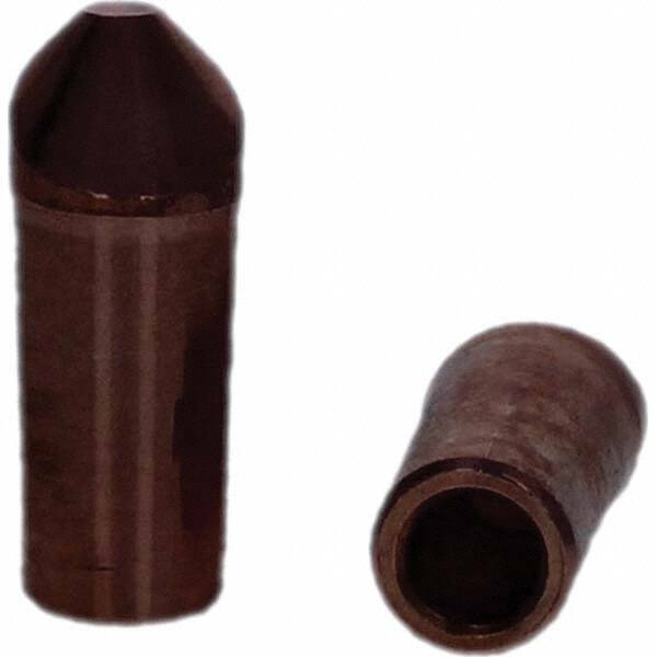 Tuffaloy - Spot Welder Tips For Use With: 4RW Electrode Holder Type: Straight Tip D Nose (Offset) - Exact Tool & Supply
