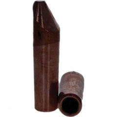 Tuffaloy - Spot Welder Tips For Use With: 4RW Electrode Holder Type: Straight Tip D Nose (Offset) - Exact Tool & Supply