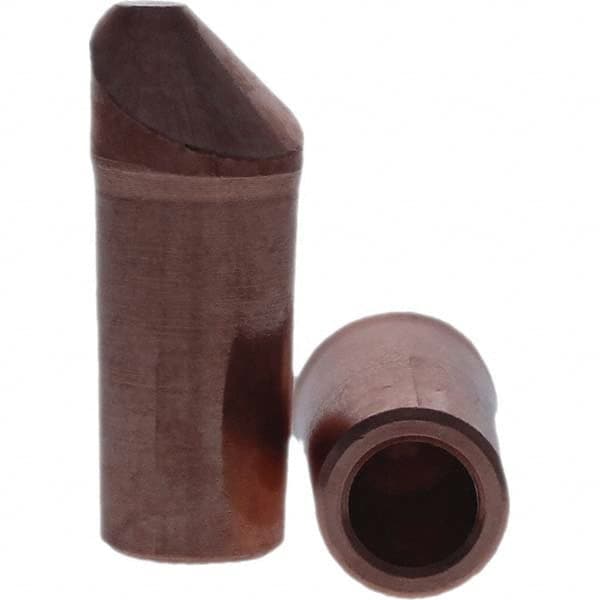 Tuffaloy - Spot Welder Tips For Use With: 4RW Electrode Holder Type: Straight Tip D Nose (Offset) - Exact Tool & Supply
