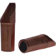 Tuffaloy - Spot Welder Tips For Use With: 4RW Electrode Holder Type: Straight Tip D Nose (Offset) - Exact Tool & Supply