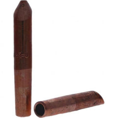 Tuffaloy - Spot Welder Tips For Use With: 4RW Electrode Holder Type: Straight Tip D Nose (Offset) - Exact Tool & Supply