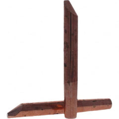 Tuffaloy - Spot Welder Tips For Use With: 4RW Electrode Holder Type: Straight Tip D Nose (Offset) - Exact Tool & Supply