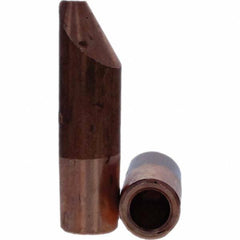 Tuffaloy - Spot Welder Tips For Use With: 5RW Electrode Holder Type: Straight Tip D Nose (Offset) - Exact Tool & Supply