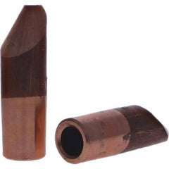 Tuffaloy - Spot Welder Tips For Use With: 7RW Electrode Holder Type: Straight Tip D Nose (Offset) - Exact Tool & Supply