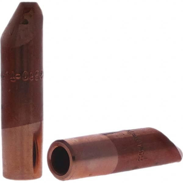 Tuffaloy - Spot Welder Tips For Use With: 7RW Electrode Holder Type: Straight Tip D Nose (Offset) - Exact Tool & Supply