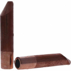 Tuffaloy - Spot Welder Tips For Use With: 7RW Electrode Holder Type: Straight Tip D Nose (Offset) - Exact Tool & Supply