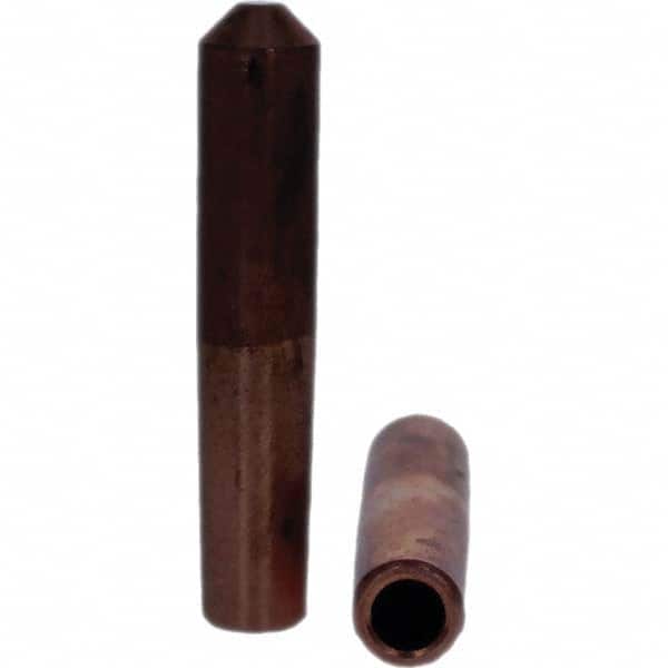 Tuffaloy - Spot Welder Tips For Use With: 4RW Electrode Holder Type: Straight Tip E Nose (Truncated) - Exact Tool & Supply