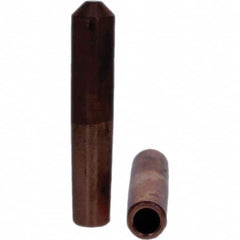 Tuffaloy - Spot Welder Tips For Use With: 4RW Electrode Holder Type: Straight Tip E Nose (Truncated) - Exact Tool & Supply