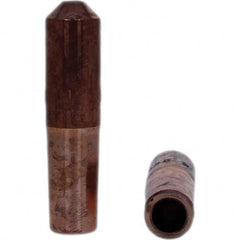 Tuffaloy - Spot Welder Tips For Use With: 4RW Electrode Holder Type: Straight Tip E Nose (Truncated) - Exact Tool & Supply