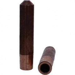Tuffaloy - Spot Welder Tips For Use With: 7RW Electrode Holder Type: Straight Tip E Nose (Truncated) - Exact Tool & Supply