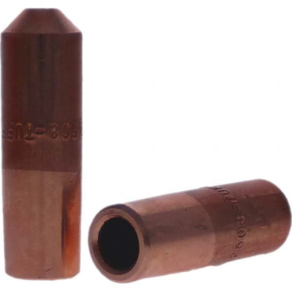 Tuffaloy - Spot Welder Tips For Use With: 6RW Electrode Holder Type: Straight Tip E Nose (Truncated) - Exact Tool & Supply