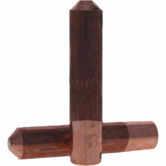 Tuffaloy - Spot Welder Tips For Use With: 5RW Electrode Holder Type: Straight Tip E Nose (Truncated) - Exact Tool & Supply