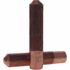 Tuffaloy - Spot Welder Tips For Use With: 5RW Electrode Holder Type: Straight Tip E Nose (Truncated) - Exact Tool & Supply