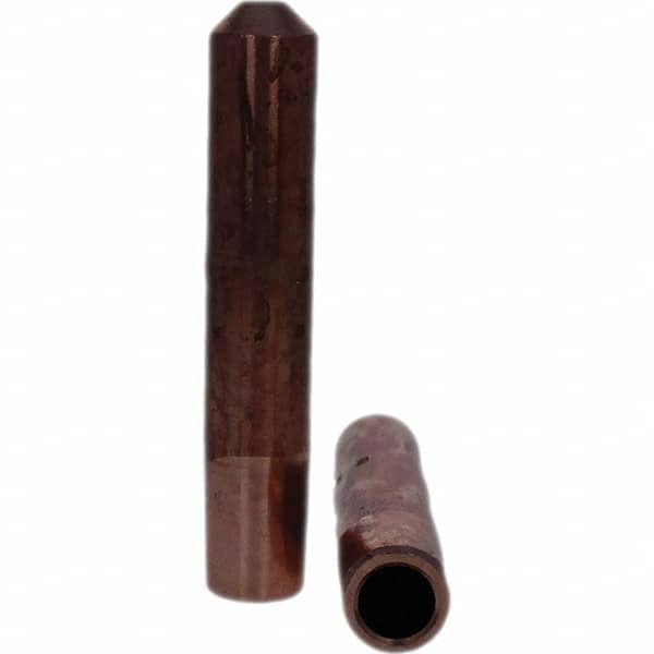 Tuffaloy - Spot Welder Tips For Use With: 4RW Electrode Holder Type: Straight Tip E Nose (Truncated) - Exact Tool & Supply
