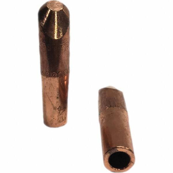 Tuffaloy - Spot Welder Tips For Use With: 4RW Electrode Holder Type: Straight Tip H Nose (Angled Offset) - Exact Tool & Supply