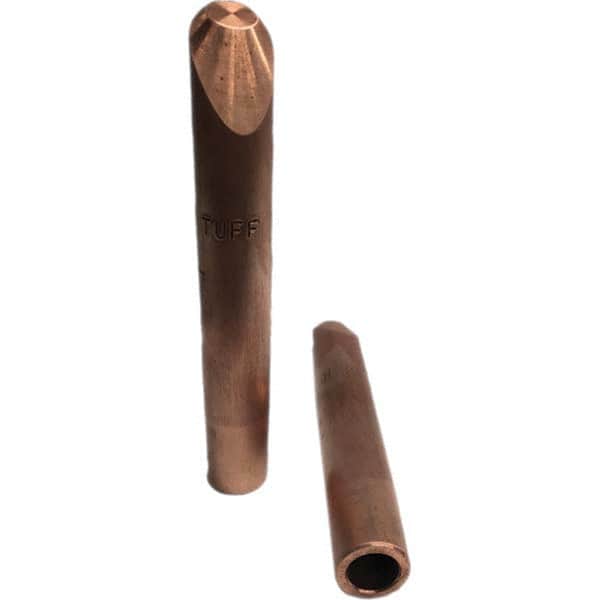 Tuffaloy - Spot Welder Tips For Use With: 5RW Electrode Holder Type: Straight Tip H Nose (Angled Offset) - Exact Tool & Supply