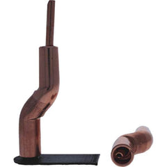 Tuffaloy - Spot Welder Tips For Use With: 4RW Electrode Holder Type: Bent Shank for 4RW Male Cap - Exact Tool & Supply