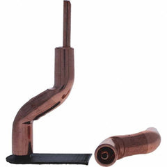 Tuffaloy - Spot Welder Tips For Use With: 4RW Electrode Holder Type: Bent Shank for 4RW Male Cap - Exact Tool & Supply