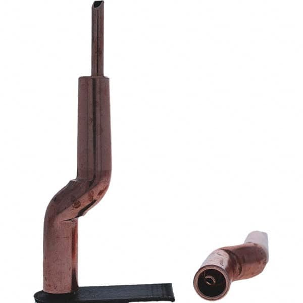 Tuffaloy - Spot Welder Tips For Use With: 4RW Electrode Holder Type: Bent Shank for 4RW Male Cap - Exact Tool & Supply