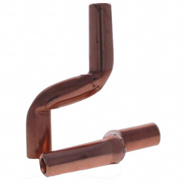 Tuffaloy - Spot Welder Tips For Use With: 4RW Electrode Holder Type: Bent Shank for 4RW Male Cap - Exact Tool & Supply