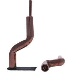 Tuffaloy - Spot Welder Tips For Use With: 4RW Electrode Holder Type: Bent Shank for 4RW Male Cap - Exact Tool & Supply