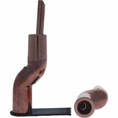 Tuffaloy - Spot Welder Tips For Use With: 5RW Electrode Holder Type: Bent Shank for 5RW Male Cap - Exact Tool & Supply