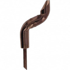 Tuffaloy - Spot Welder Tips For Use With: 4RW Electrode Holder Type: Double Bend Tip D Nose (Offset) - Exact Tool & Supply