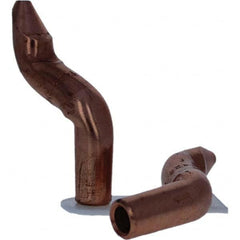Tuffaloy - Spot Welder Tips For Use With: 4RW Electrode Holder Type: Double Bend Tip D Nose (Offset) - Exact Tool & Supply