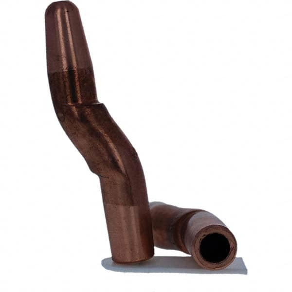 Tuffaloy - Spot Welder Tips For Use With: 5RW Electrode Holder Type: Double Bend Tip A Nose (Pointed) - Exact Tool & Supply
