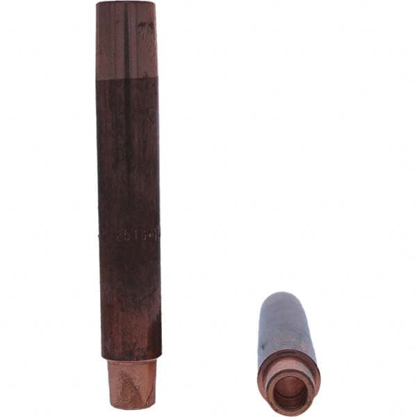 Tuffaloy - Spot Welder Tips For Use With: 5RW Electrode Holder Type: Straight Shank for 5RW Female Cap - Exact Tool & Supply