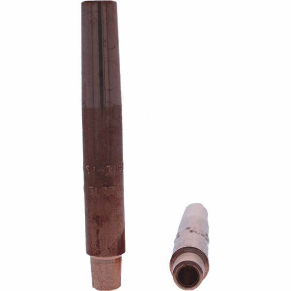 Tuffaloy - Spot Welder Tips For Use With: 4RW Electrode Holder Type: Straight Shank for 4RW Female Cap - Exact Tool & Supply