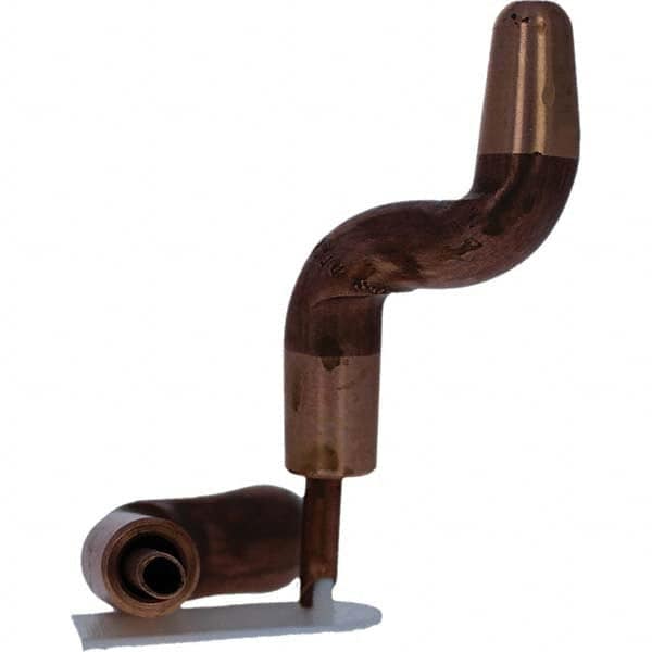 Tuffaloy - Spot Welder Tips For Use With: 5RW Electrode Holder Type: Double Bend Tip A Nose (Pointed) - Exact Tool & Supply