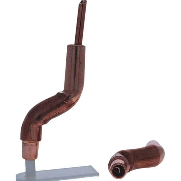 Tuffaloy - Spot Welder Tips For Use With: 4RW Electrode Holder Type: Bent Shank for 4RW Female Cap - Exact Tool & Supply