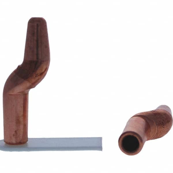 Tuffaloy - Spot Welder Tips For Use With: 4RW Electrode Holder Type: Double Bend Tip A Nose (Pointed) - Exact Tool & Supply