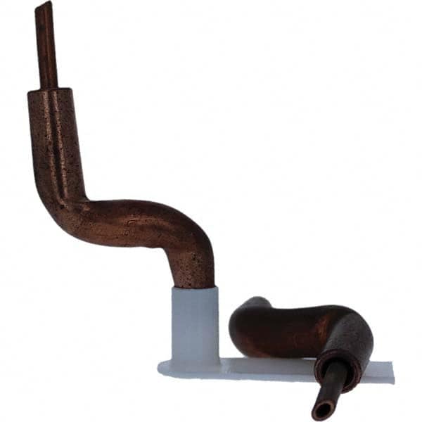 Tuffaloy - Spot Welder Tips For Use With: 4RW Electrode Holder Type: Double Bend Tip A Nose (Pointed) - Exact Tool & Supply