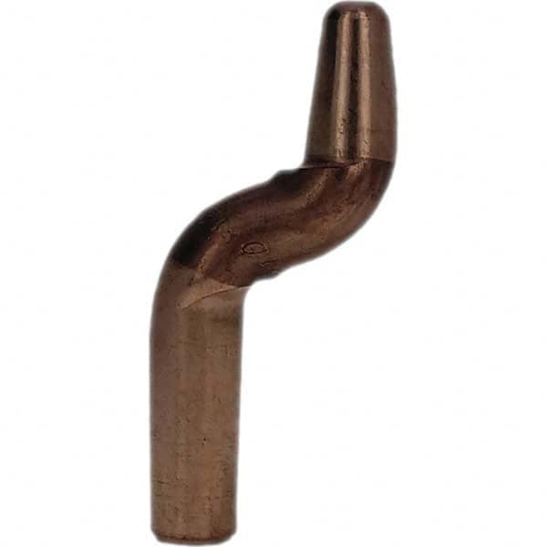 Tuffaloy - Spot Welder Tips For Use With: 4RW Electrode Holder Type: Double Bend Tip A Nose (Pointed) - Exact Tool & Supply