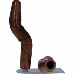 Tuffaloy - Spot Welder Tips For Use With: 4RW Electrode Holder Type: Double Bend Tip A Nose (Pointed) - Exact Tool & Supply