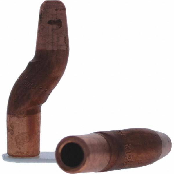Tuffaloy - Spot Welder Tips For Use With: 5RW Electrode Holder Type: Double Bend Tip A Nose (Pointed) - Exact Tool & Supply