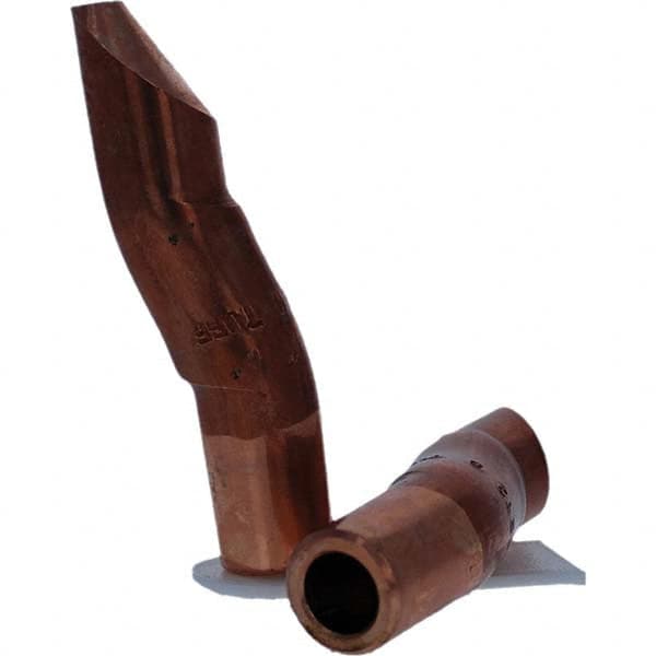 Tuffaloy - Spot Welder Tips For Use With: 5RW Electrode Holder Type: Double Bend Tip D Nose (Offset) - Exact Tool & Supply