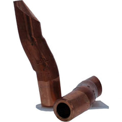 Tuffaloy - Spot Welder Tips For Use With: 5RW Electrode Holder Type: Double Bend Tip D Nose (Offset) - Exact Tool & Supply