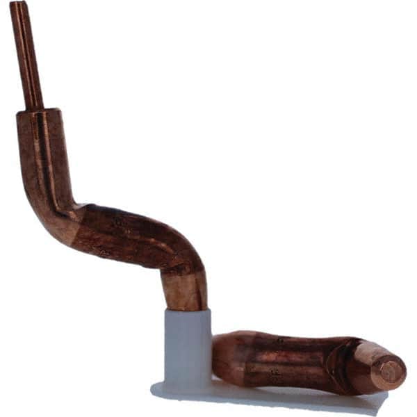 Tuffaloy - Spot Welder Tips For Use With: 4RW Electrode Holder Type: Double Bend Tip A Nose (Pointed) - Exact Tool & Supply