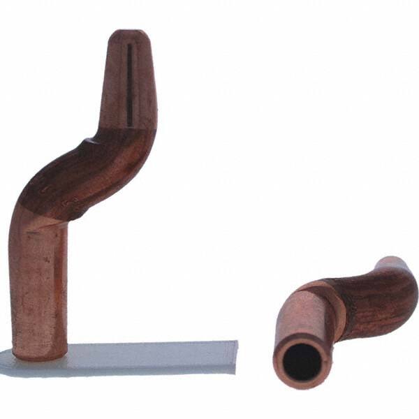 Tuffaloy - Spot Welder Tips For Use With: 4RW Electrode Holder Type: Double Bend Tip A Nose (Pointed) - Exact Tool & Supply