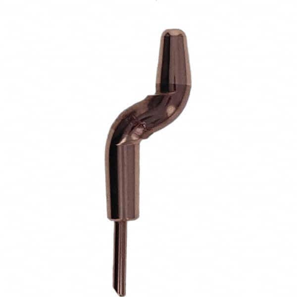 Tuffaloy - Spot Welder Tips For Use With: 4RW Electrode Holder Type: Double Bend Tip A Nose (Pointed) - Exact Tool & Supply