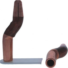Tuffaloy - Spot Welder Tips For Use With: 4RW Electrode Holder Type: Double Bend Tip A Nose (Pointed) - Exact Tool & Supply