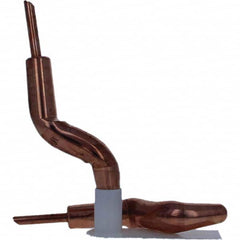 Tuffaloy - Spot Welder Tips For Use With: 4RW Electrode Holder Type: Double Bend Tip A Nose (Pointed) - Exact Tool & Supply